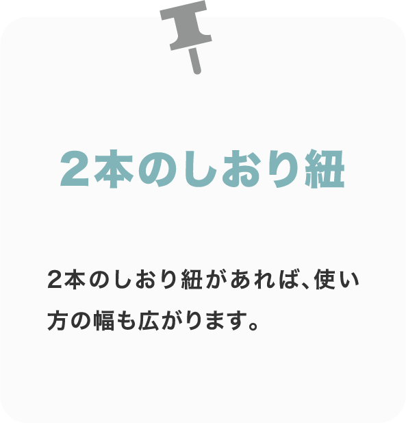2本のしおり紐